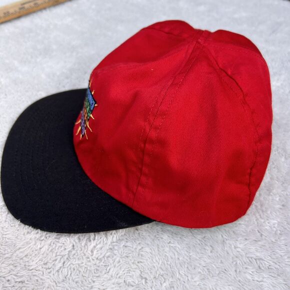 VINTAGE Reversible Sports Hat 90s Cap Stretch Back I Really Hate Love This Game - Picture 4 of 13